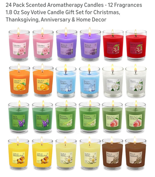 Scented the candles