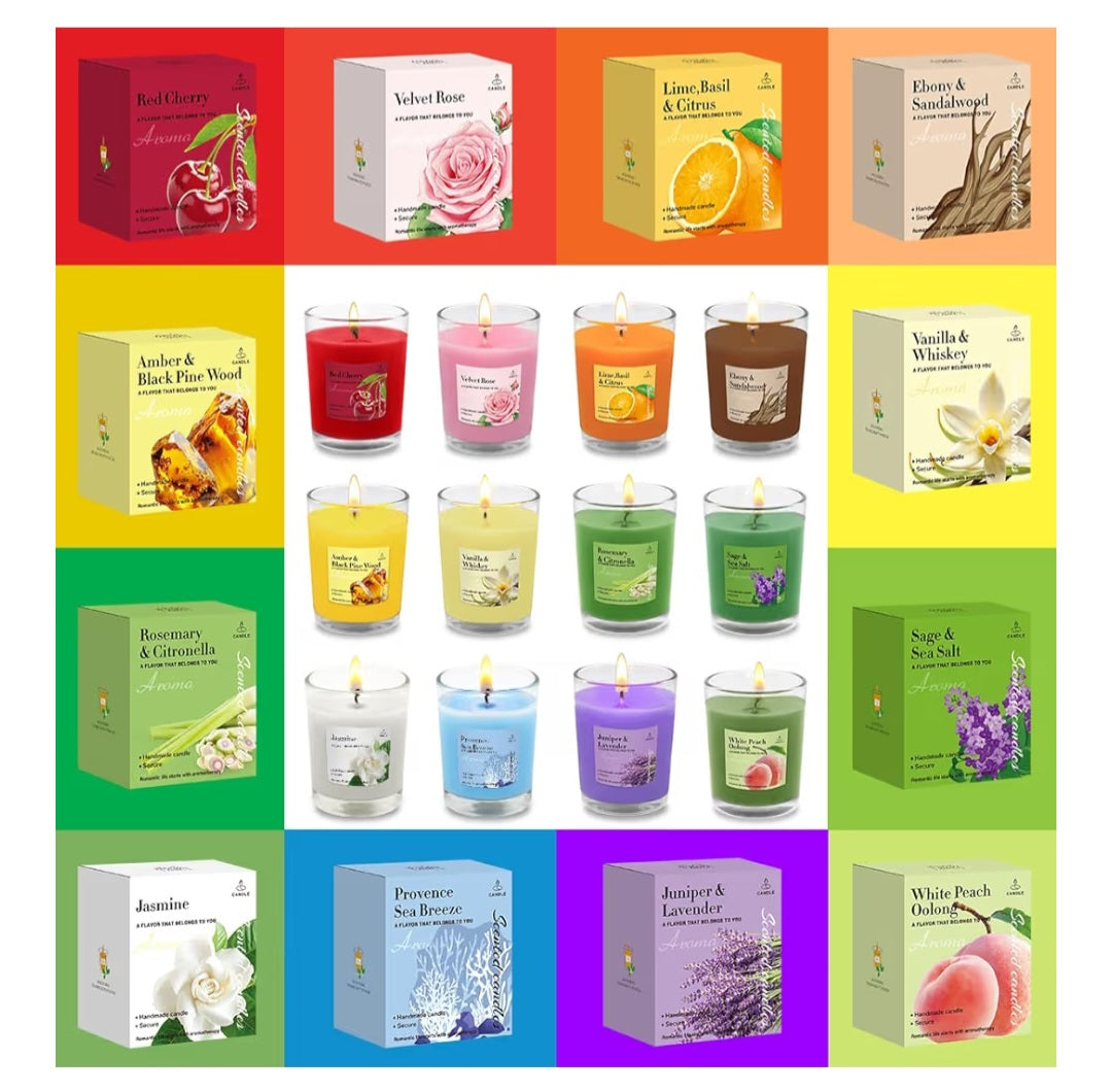 Scented the candles